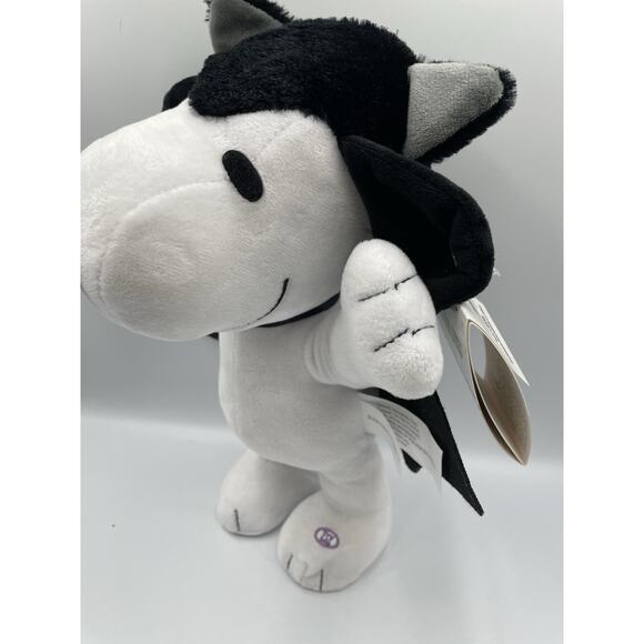 Halloween Peanuts Animated Musical Snoopy Plush Bat Wings Side Stepper NWT - Picture 5 of 11